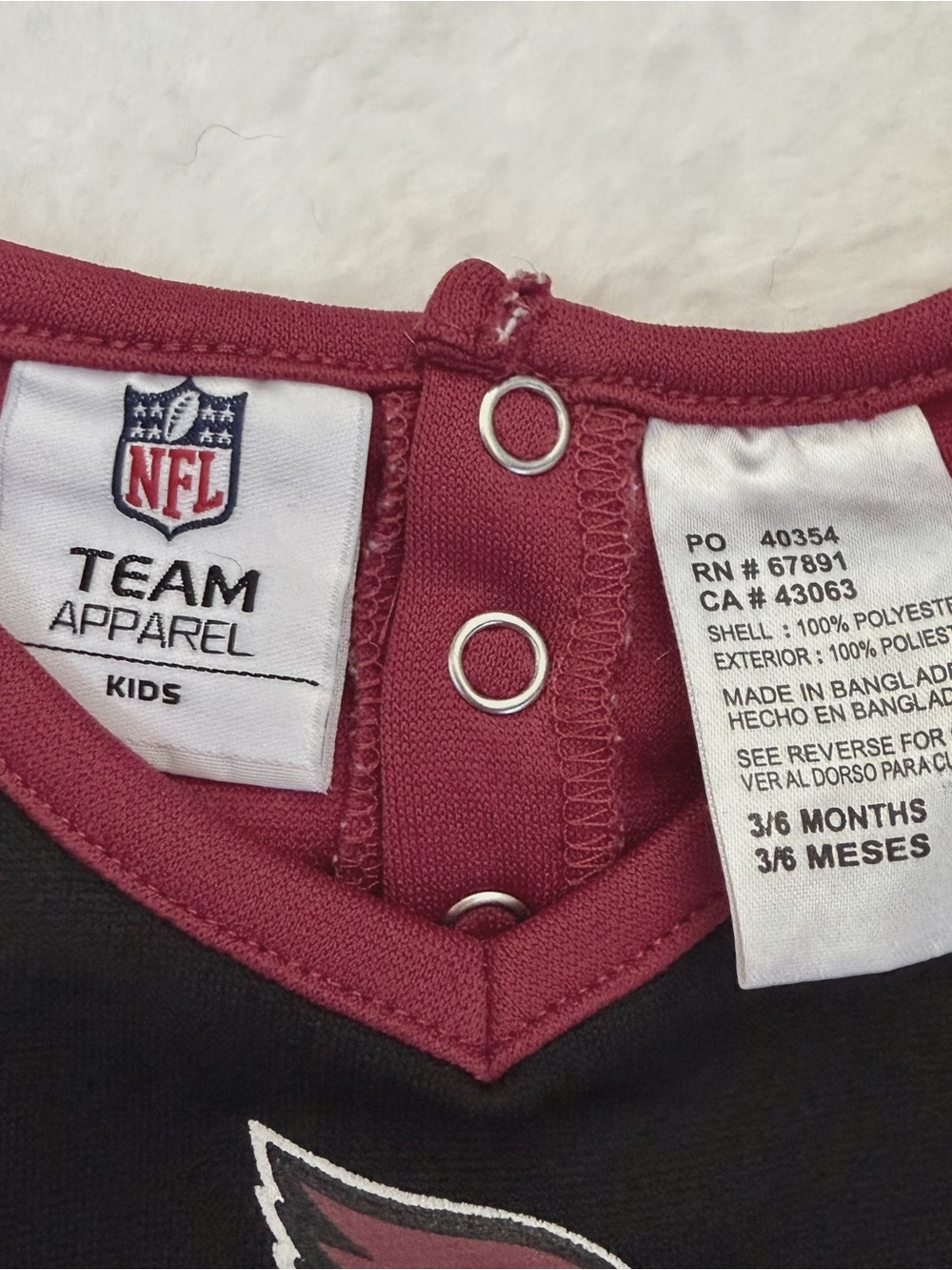 NFL Arizona Cardinals Football Baby Girls Dress - Picture 5 of 5